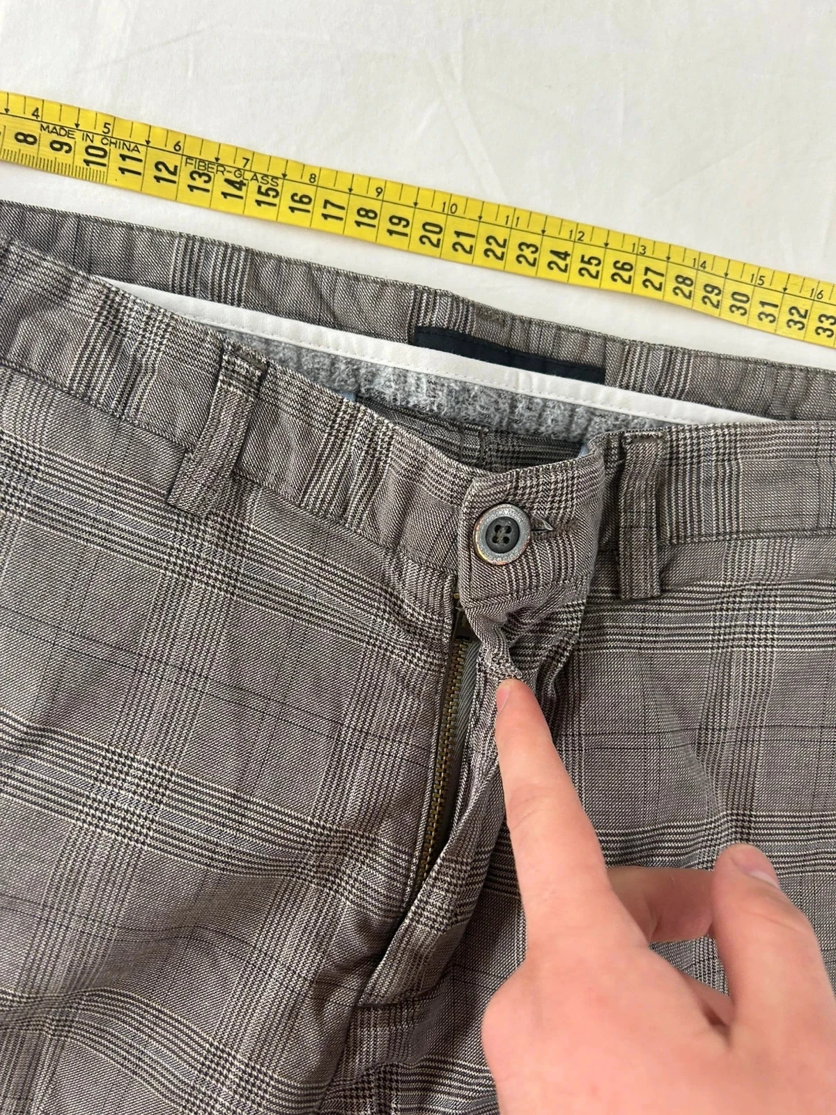 Zara man plaid chinos – photo 7